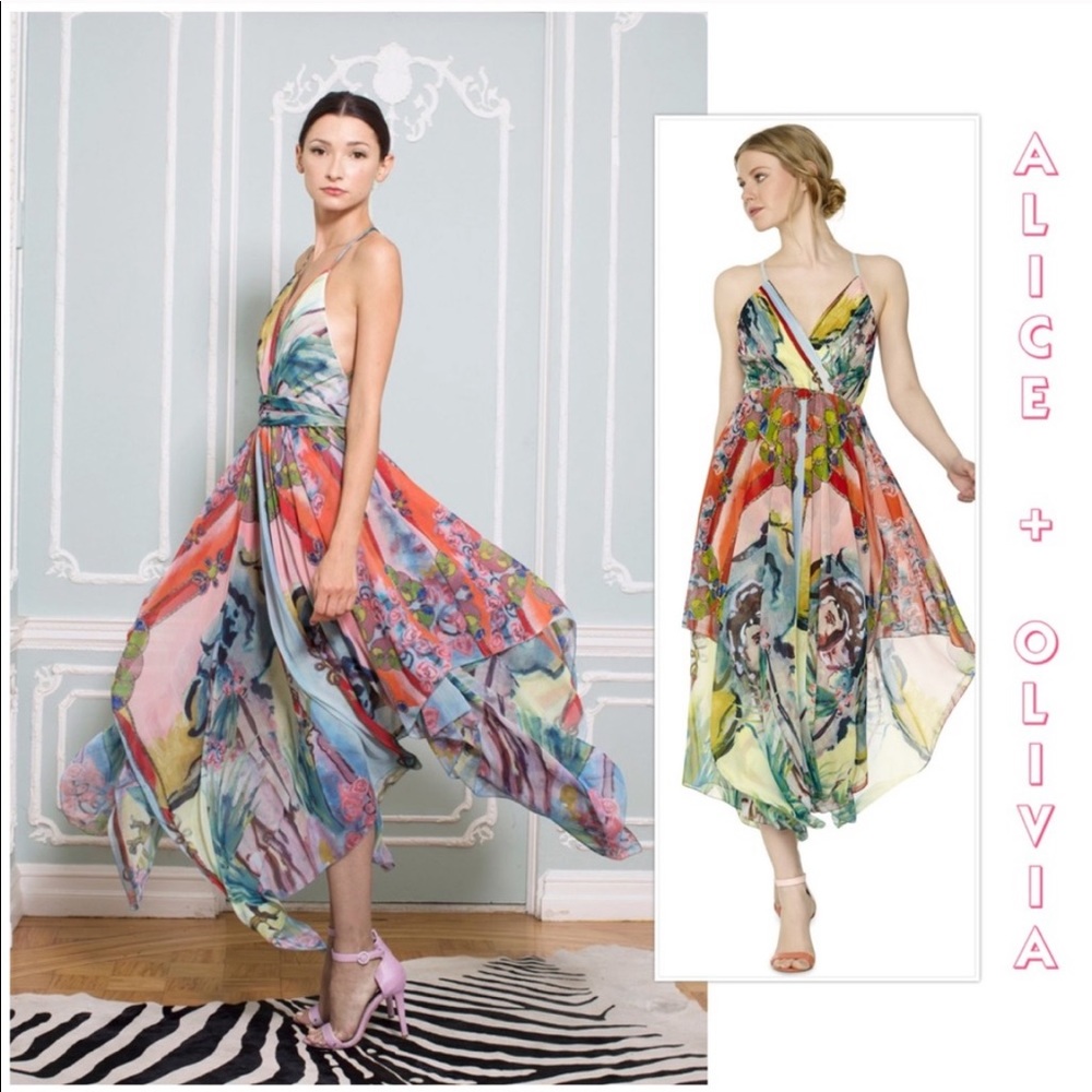 Alice + Olivia “Orly” lady Lola maxi dress 2